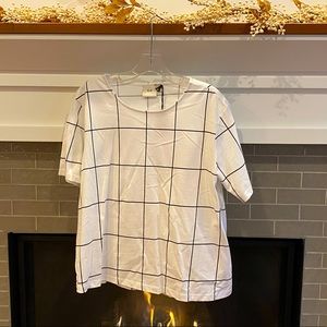 Elk Tinge Tee - size 4, black and white